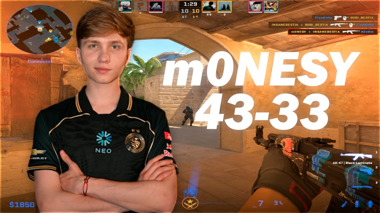m0NESY (43-33) vs KYOUSUKE - FACEIT 4200 ELO | CS2 DEMO POV + VOICECOMMS