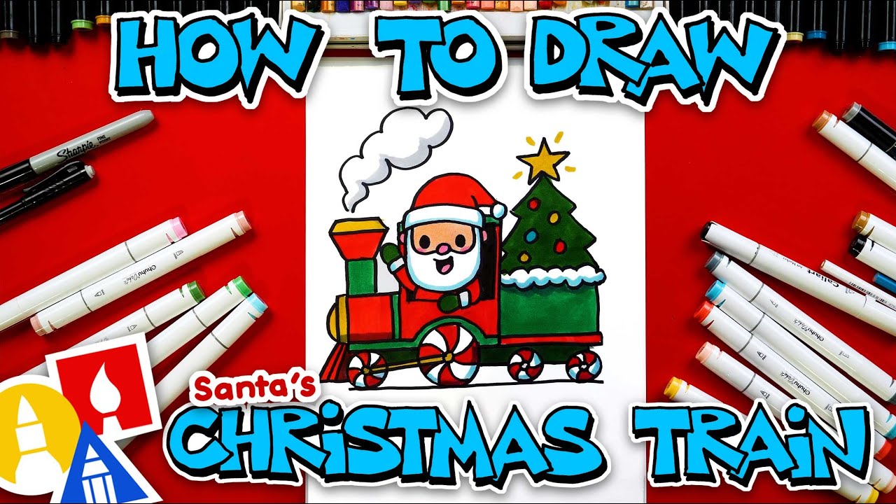 How To Draw Santa&rsquo;s Christmas Train