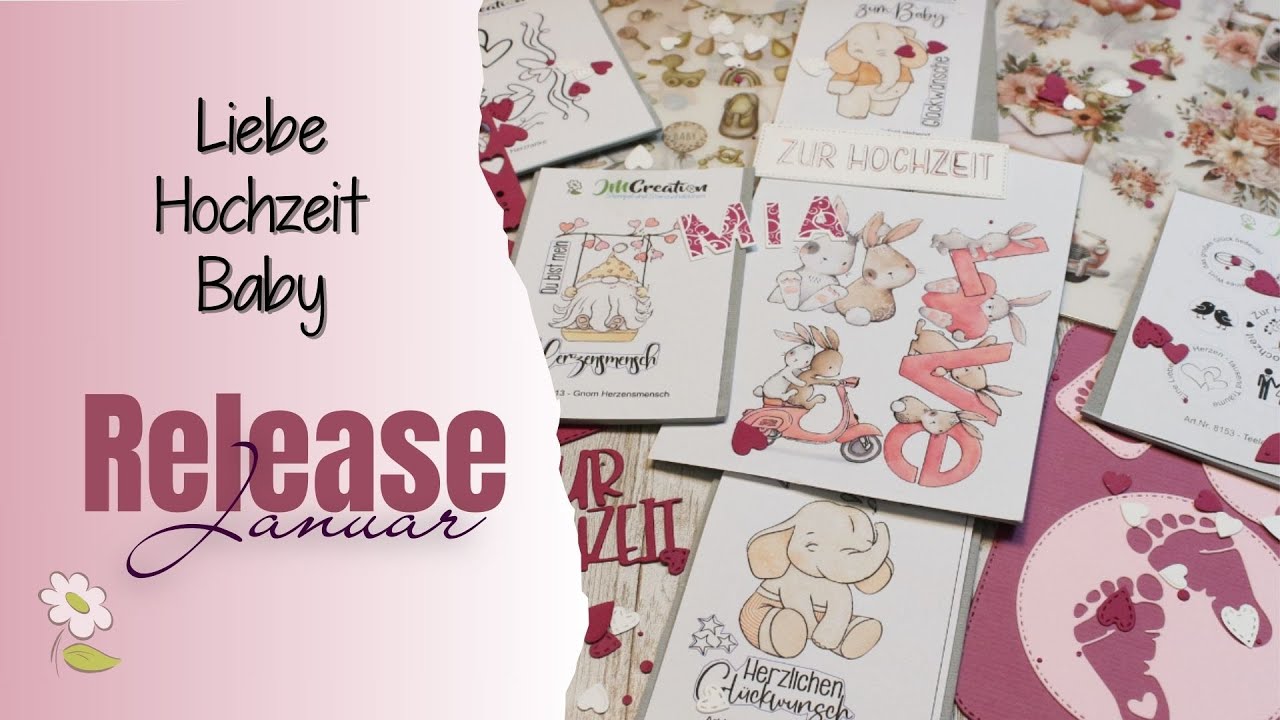 Release Januar | Stempel, Stanzen + Rub ons | Valentinstag - Hochzeit - Baby | Ab 08.01.2024 im Shop