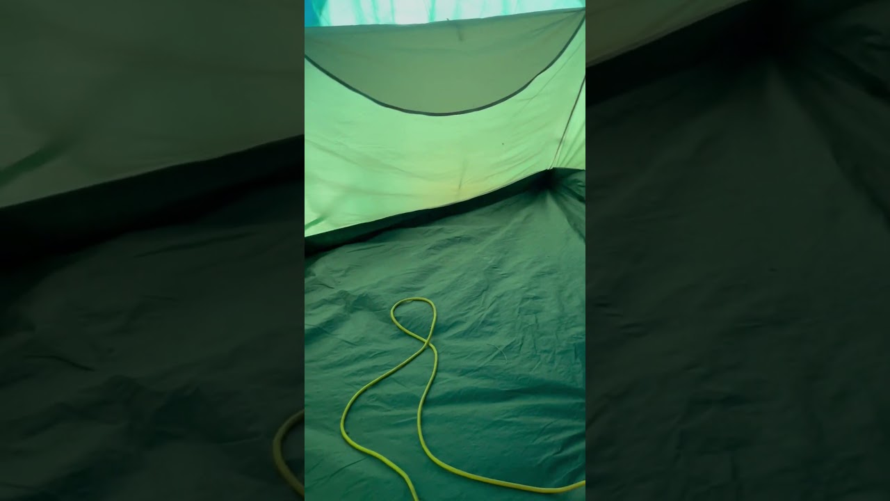Drying your tents in the RAIN post camping setup
