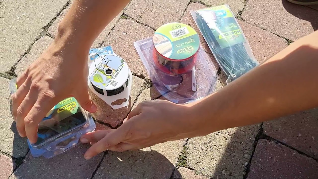 Árnyékoló háló felrakási technikák (gyorskötözővel, rögzítő zsineggel, huzallal és kapoccsal)