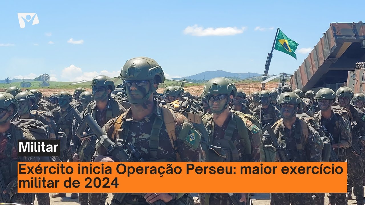 Exército inicia Operação Perseu: maior exercício militar de 2024