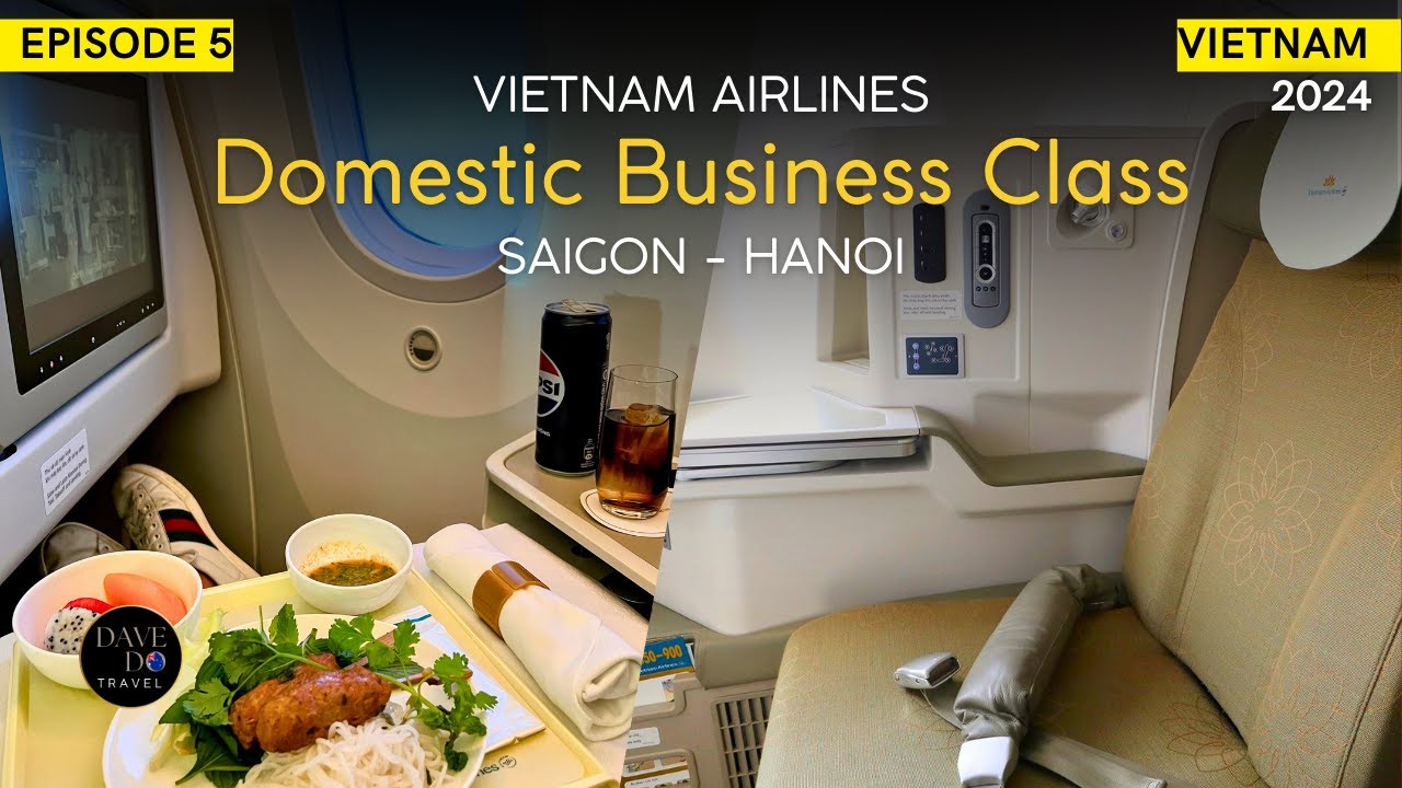 Внутренние рейсы бизнес-класса Vietnam Airlines ✨ Стабильное обслуживание и превосходный опыт на ...