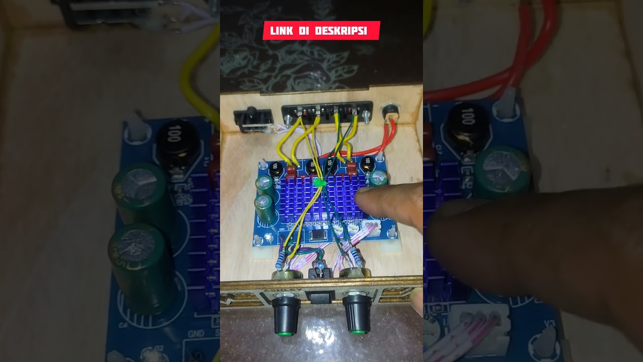 Miniatur Amplifier Class D Rakitan Rapi 