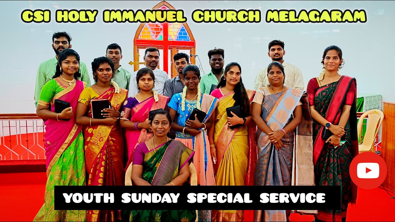 Youth Sunday Service| 4 August 2024| CSI Holy Immanuel church Melagaram - Tenkasi