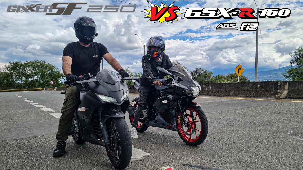 SUZUKI GSX-R 150 VS GIXXER 250 SF 😱🔥¡BATALLA ÉPICA! DRAG RACE