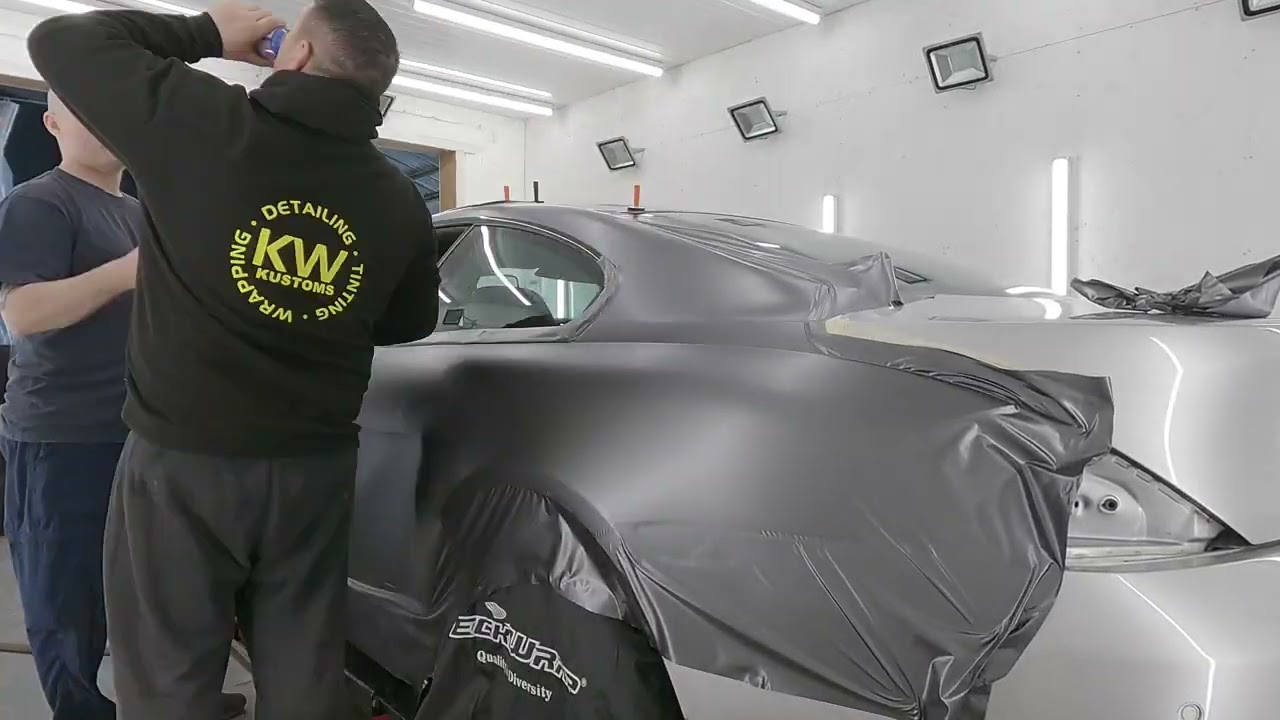 Us Wrapping the BMW 6 Series in 3m Dark Satin Grey