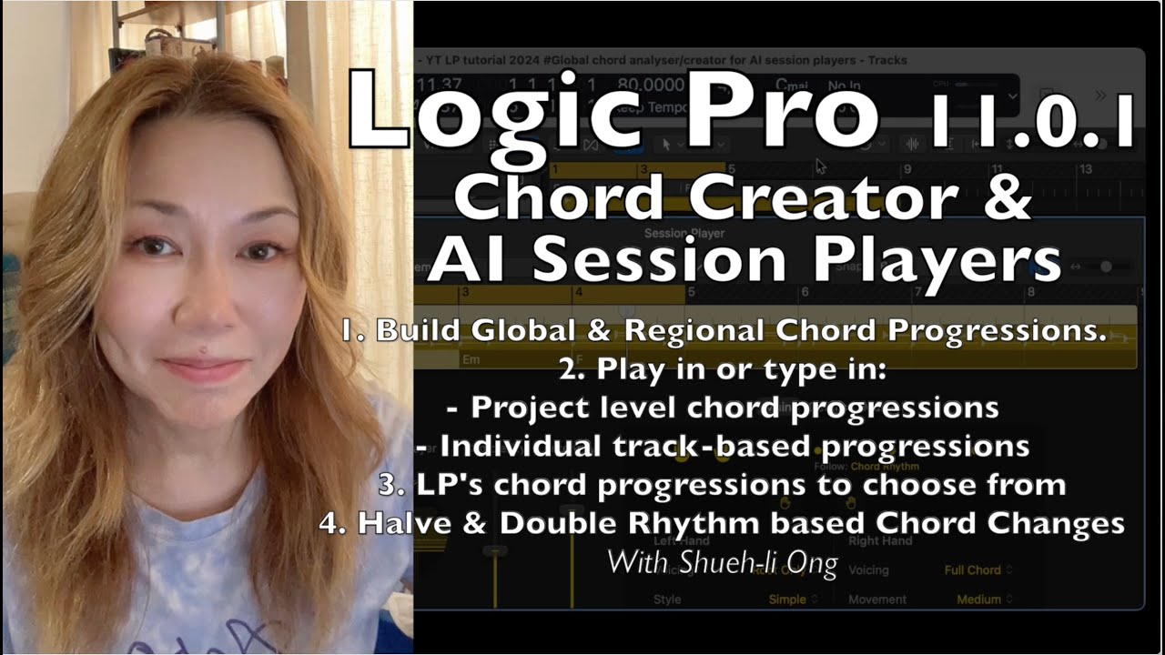 LP11 - AI Session Players follow Global Chords & independent Track Progressions - how to create them