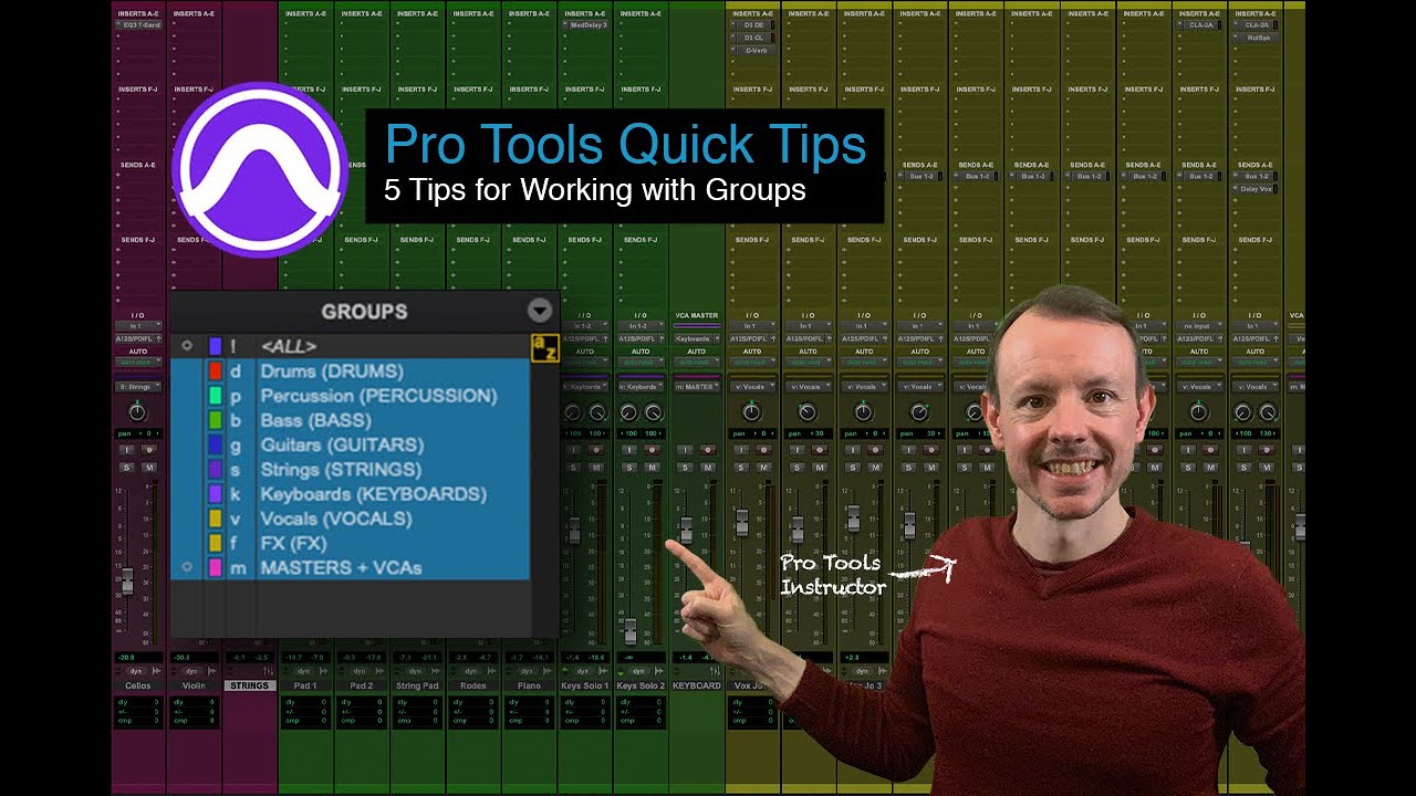 5 Tips for Working with Groups in Pro Tools
