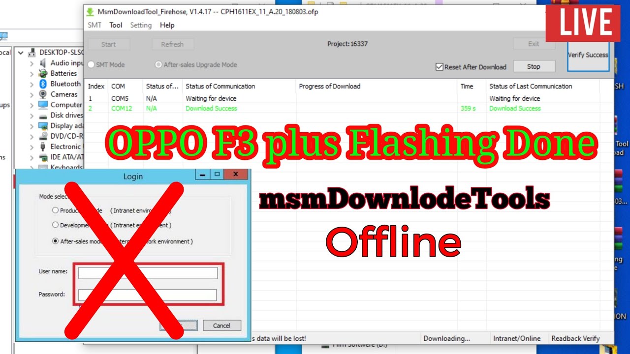 OPPO F3 Plus Han on logo Offline Flash//msm flash tool// Free Download//by thanks mobile