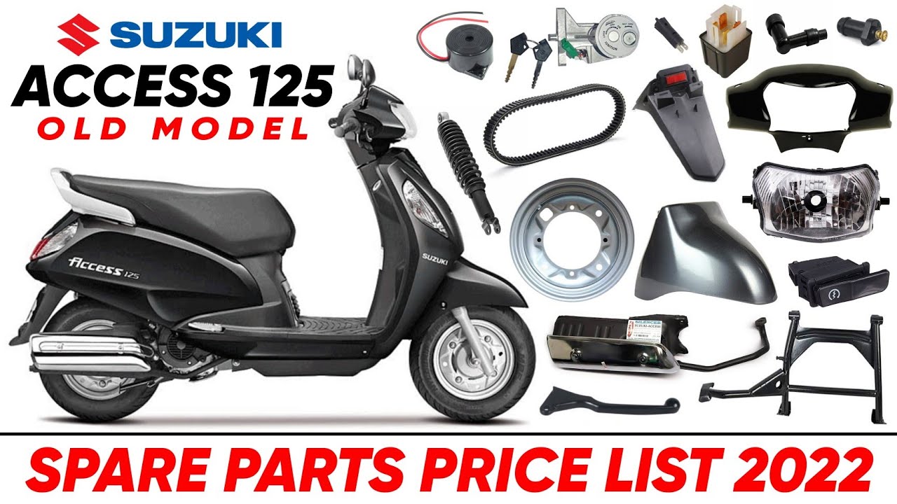 Suzuki Access 125 Old Model : SPARE PARTS PRICE LIST 🔥 || Suzuki Genuine Parts Prices