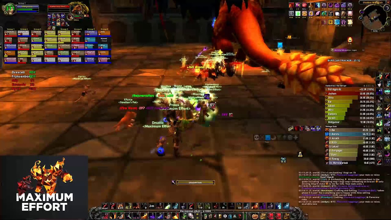 World 15th Blackwing Lair by Maximum Effort - Warlock PoV