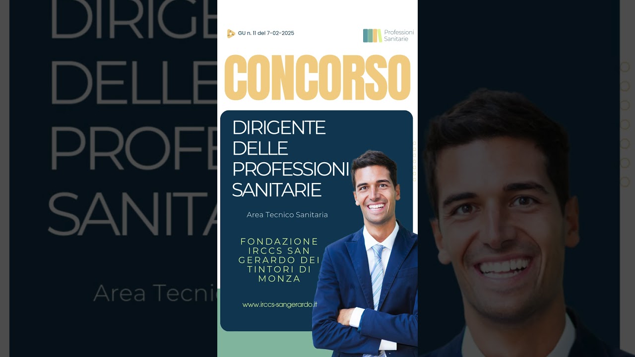 Concorso pubblico Dirigente delle Professioni Sanitarie - G.U. 11/25 #professionisanitarie