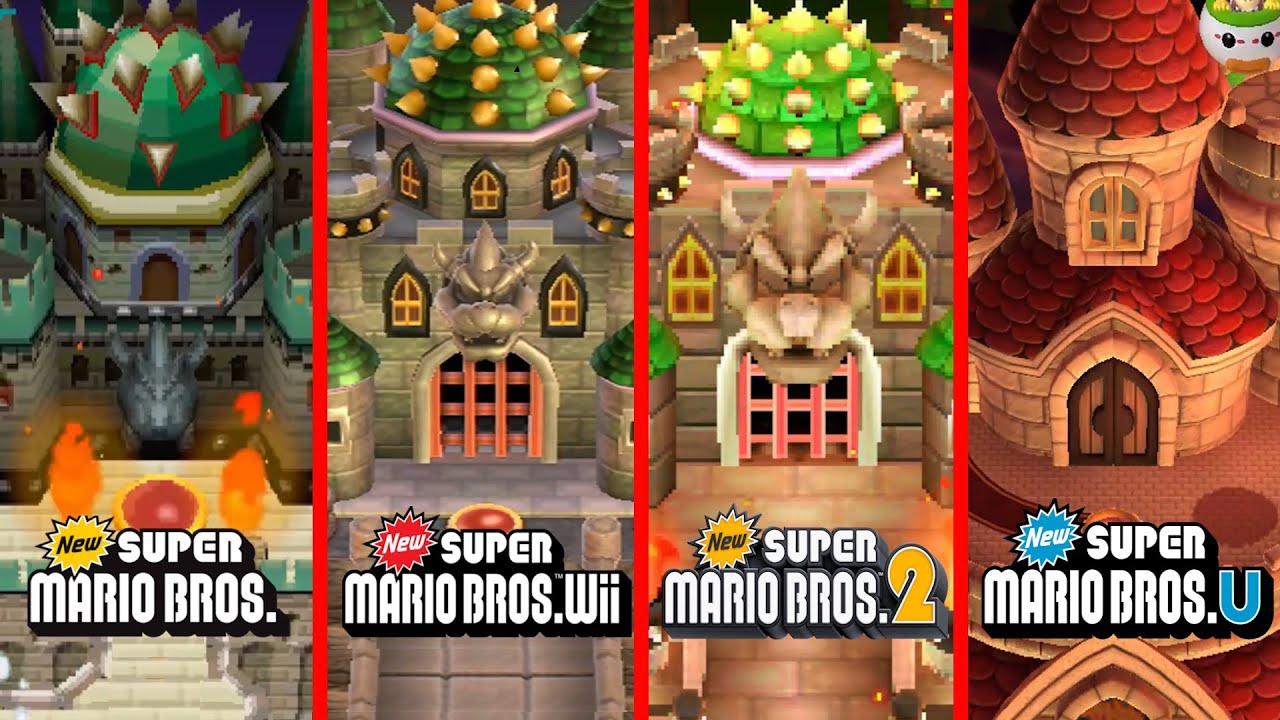 NEW SUPER MARIO BROS. SERIES - All Towers & Castles