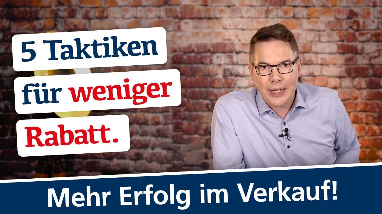 Einfach weniger Rabatt geben - So kannst Du leichter Preise durchsetzen