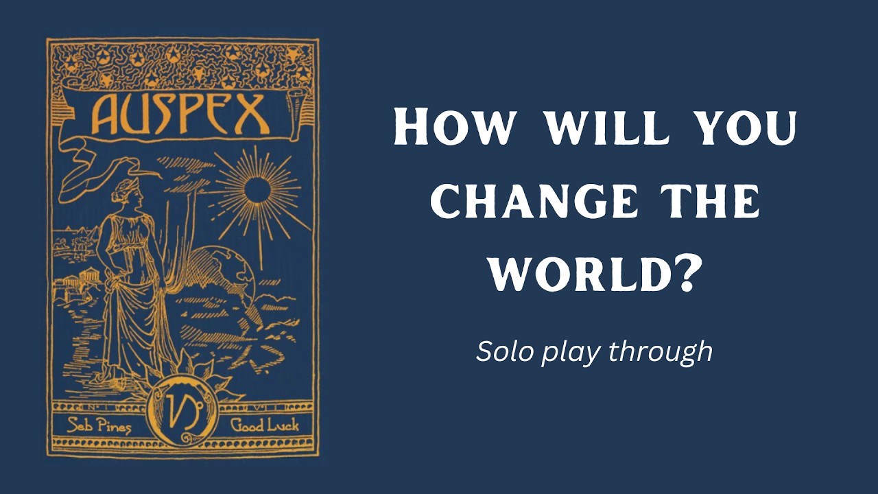Auspex: The Tarot Solo RPG That Will Change The World