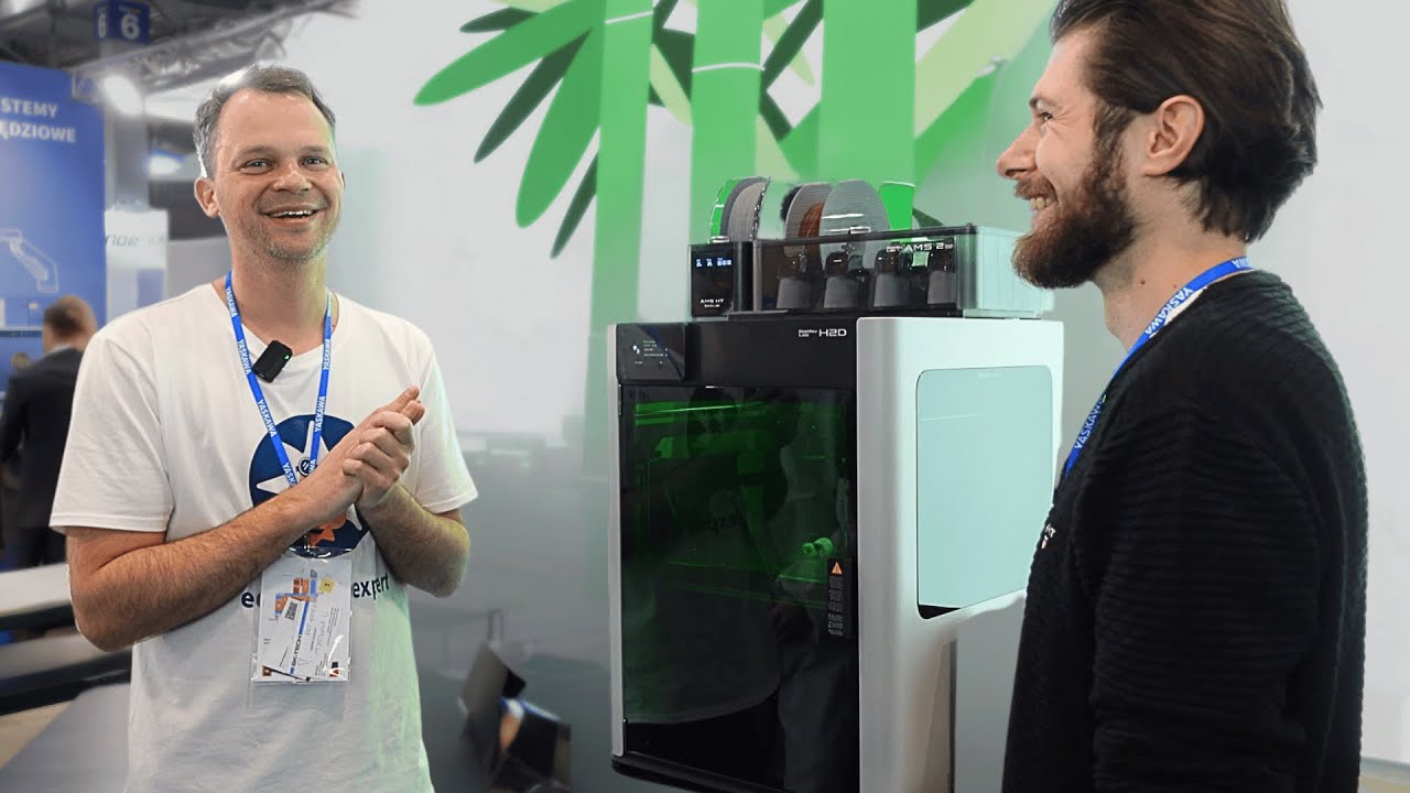Premiera drukarki Bambu Lab H2D na targach z Edutech Expert i Bartkiem Michalakiem