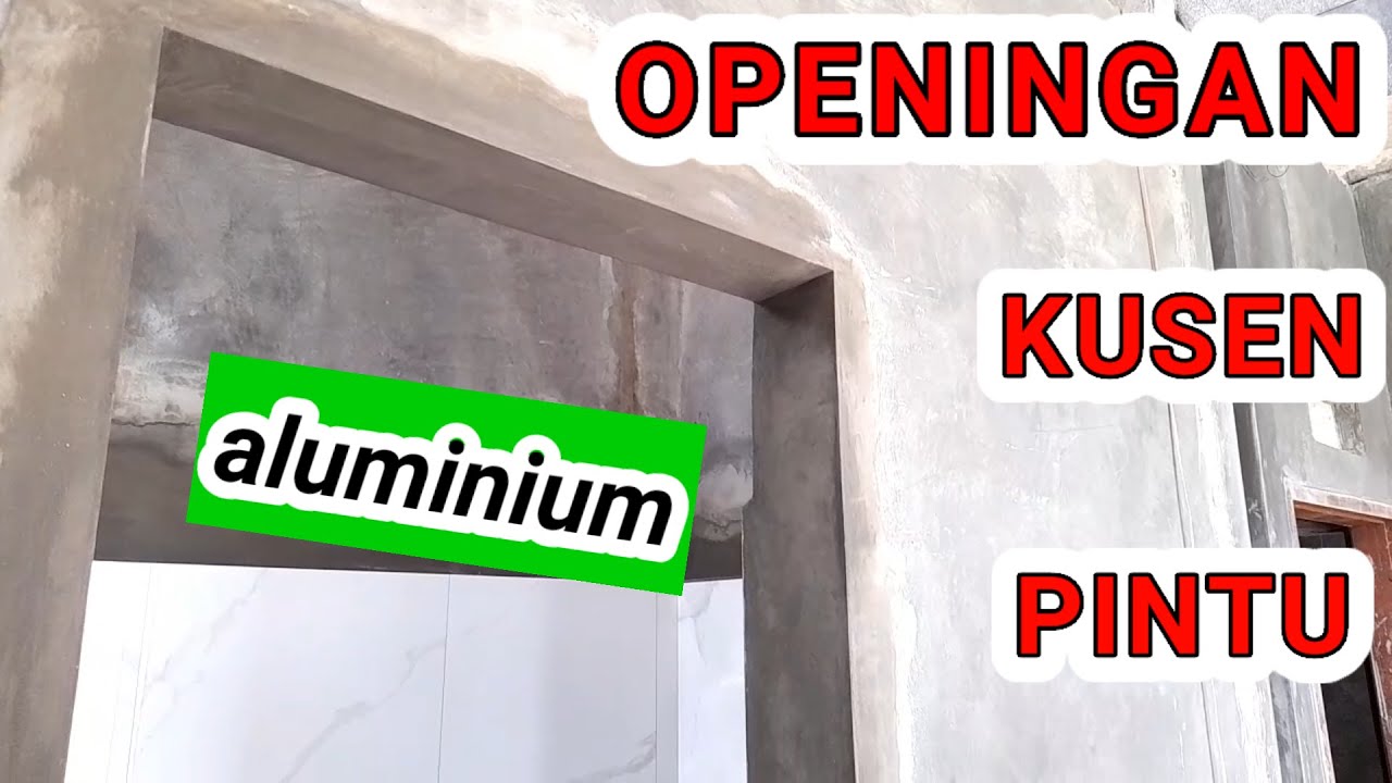 Cara finissing opening kusen pintu aluminium #opening #aluminium #tutorial @Masker Bangunan