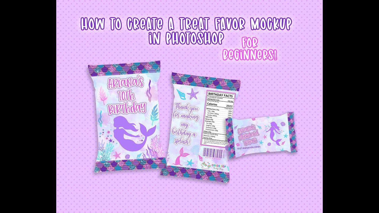 How to Make Treat Favor Mockups in Photoshop (for beginners!)