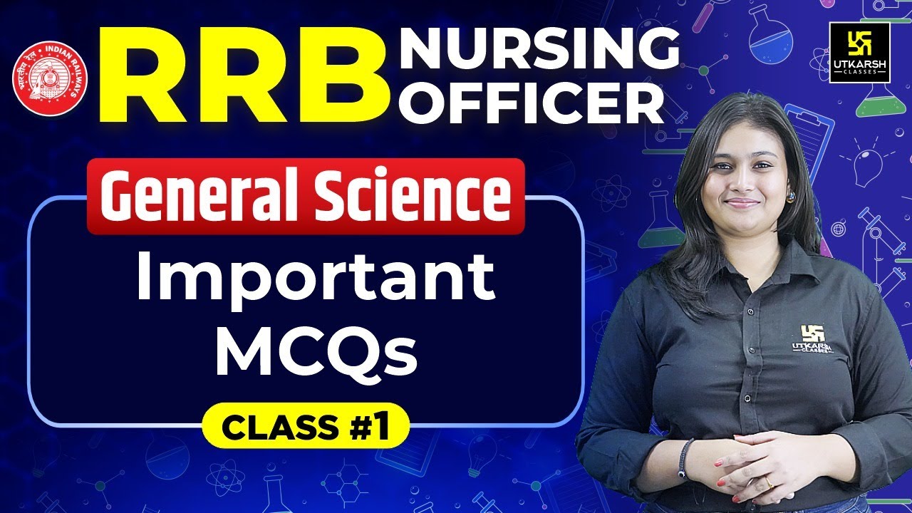 RRB Nursing Officer 2024 | General Science #1 Important MCQs | Shivalika Ma'am