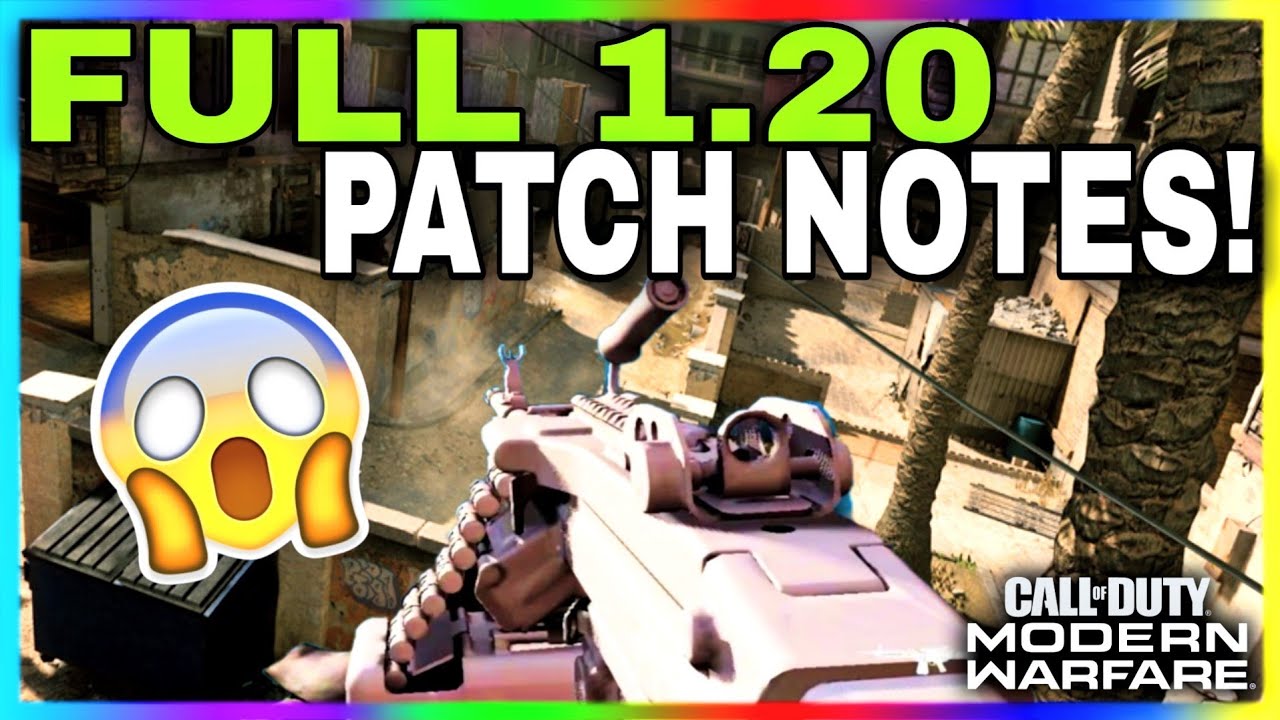 Modern Warfare 1.20 PATCH NOTES | BRUEN MK9 LMG, NEW GUNSMITH, OBSIDIAN CAMO + MORE! (COD MW 1.20)