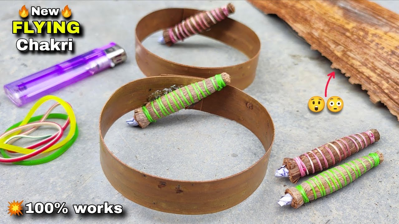 Amazing🔥FLYING🔥Diwali chakri 😲 at home | How to make flying helicopter/butterfly crackers | 2025
