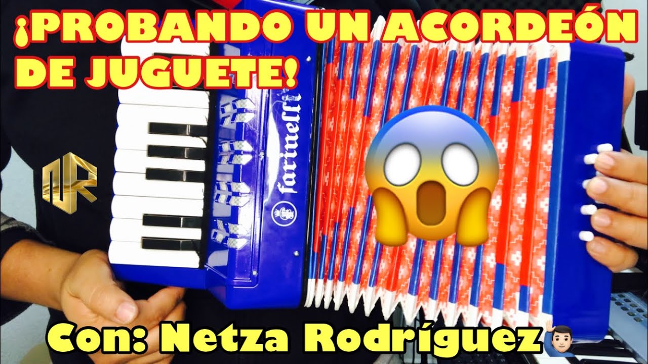 Tocando con un ACORDEÓN DE JUGUETE / Me sorprendió / Netza Rodríguez 🙋🏻‍♂️
