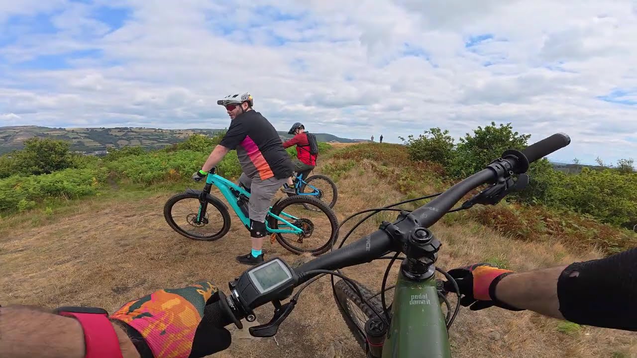 Part 1- Rudry trails. Ferns didn't stop us..we ride two of 'em.