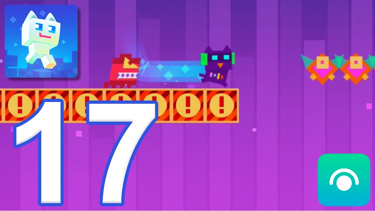 Super Phantom Cat - Gameplay Walkthrough Part 17 - Discorun: Levels 1-7 (iOS)