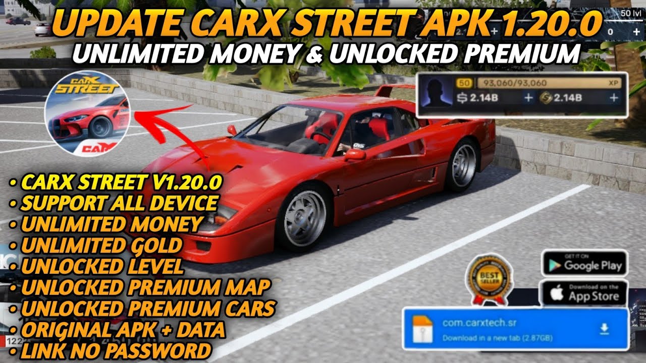 CarX Street Mod APK - CARX STREET v1.20.0 MOD APK DOWNLOAD Unlimited Money | Android & IOS 🔥