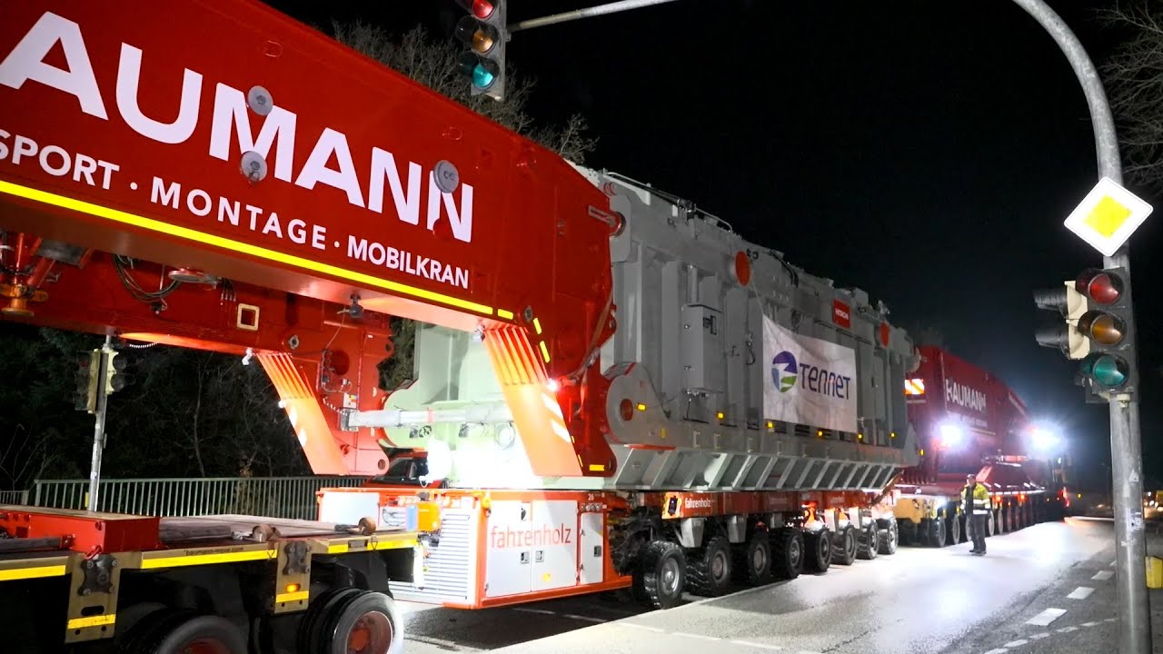 600-Tonnen Trafo-Transport von Brunsbüttel über Itzehoe (25.11.2025)