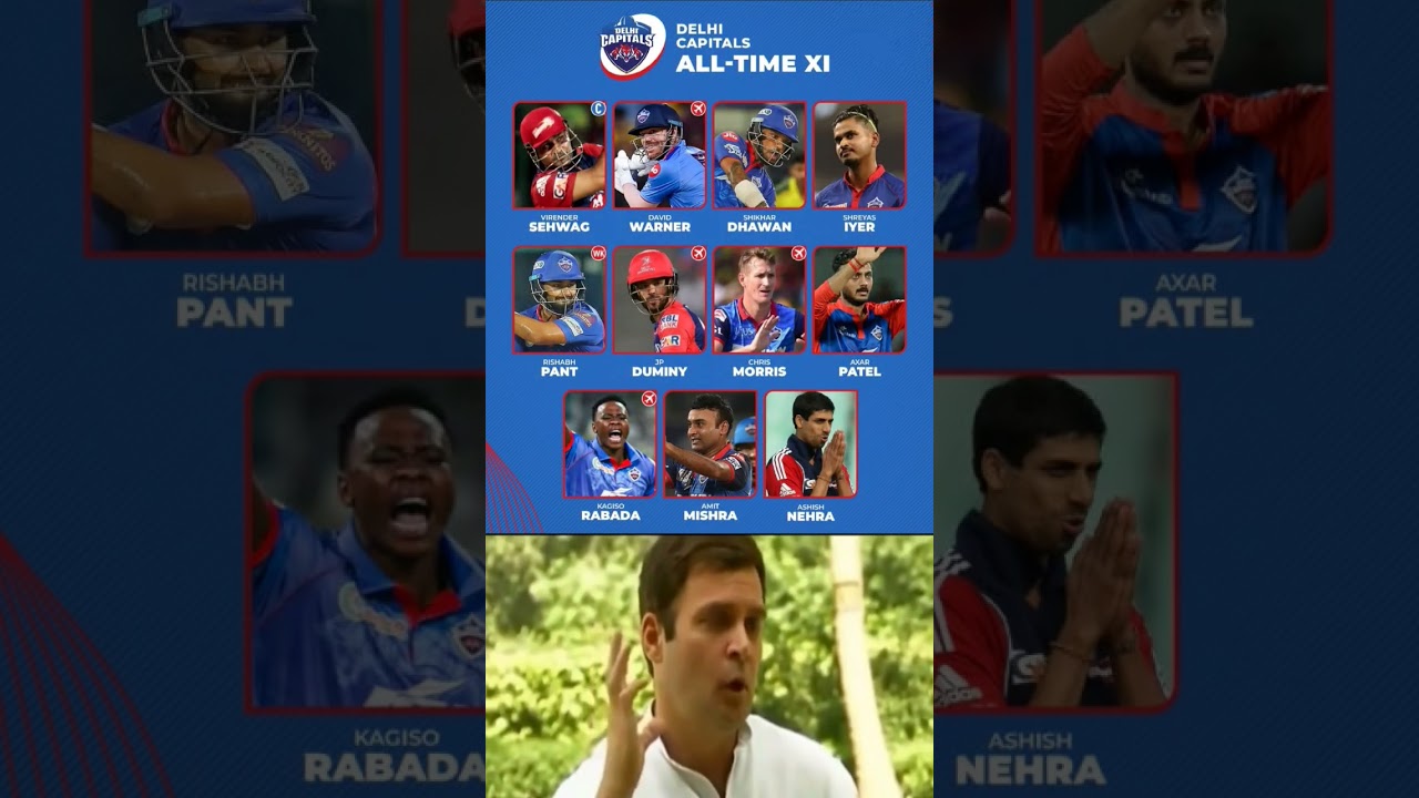Delhi Capitals All Time Playing 11 In IPL Over The Years #delhicapitals #ipl2024 #dc #ipl