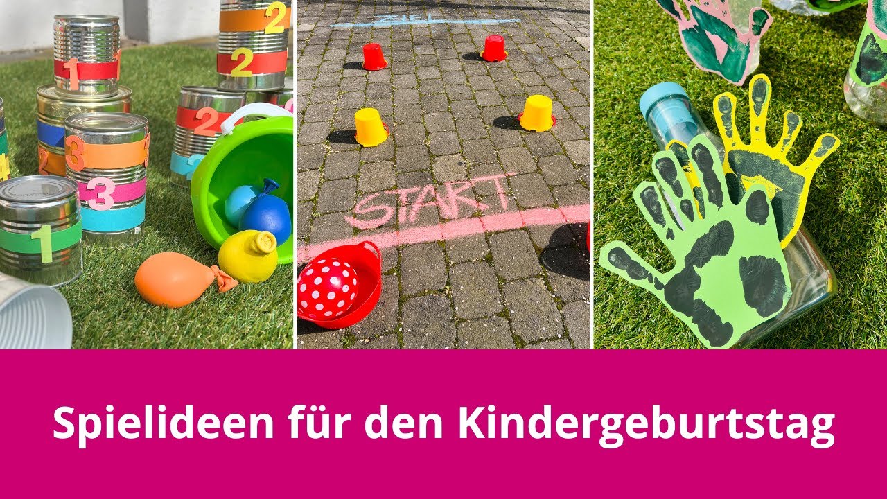 Spielideen f&uuml;r den Kindergeburtstag/Sommerfest | Elviras Bastelmaterial | Basteln mit Kindern