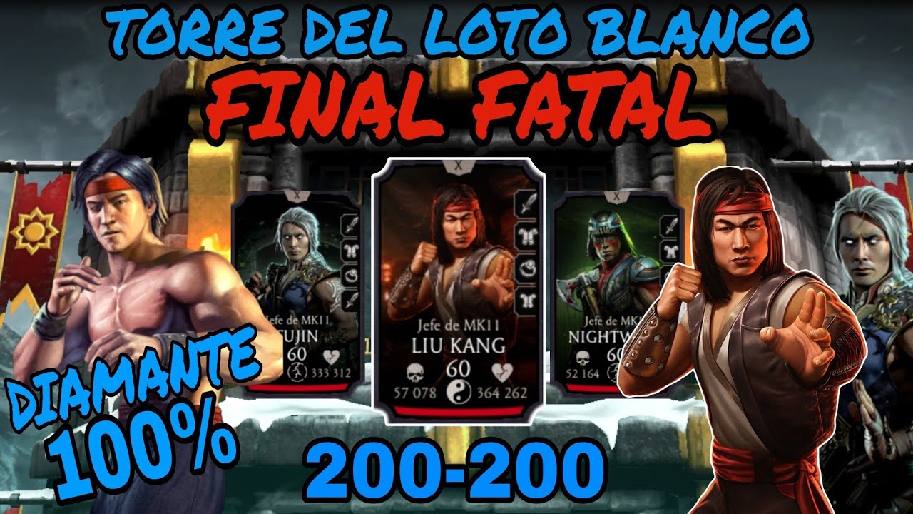 BATALLA FINAL! Torre Del LOTO BLANCO FATAL Mortal Kombat Mobile / Jhonny Mortal K