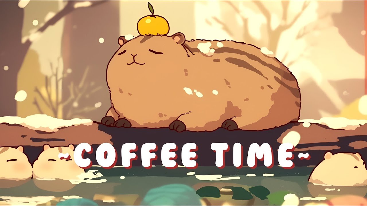 [1 Hour] Capybara Lofi Radio | Peaceful Beats for Studying & Relaxing ✨ | High Quality