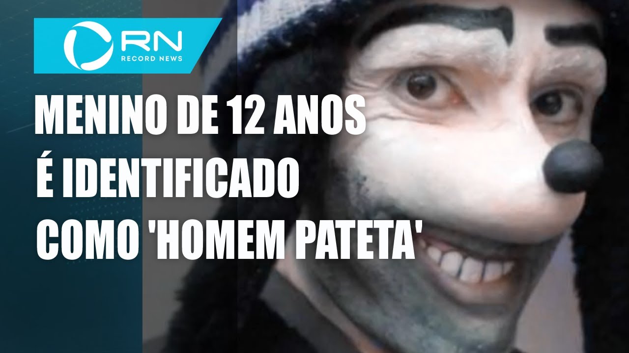 Menino de 12 anos é identificado como 'Homem Pateta' em SP