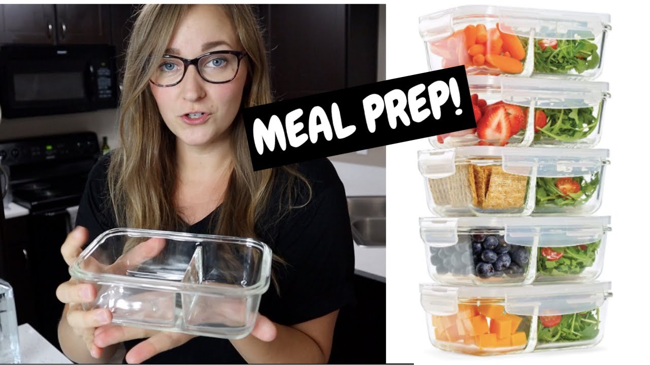 BEST GLASS STORAGE MEAL PREP CONTAINERS | DEMONSTRATION AND REVIEW | 2 COMPARTMENT FOOD STORAGE
