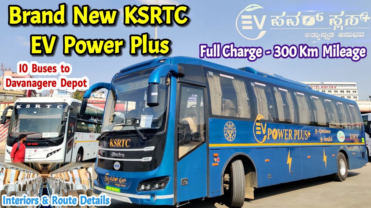 Brand New KSRTC EV Power Plus Buses | Interior and Route information in Detail 