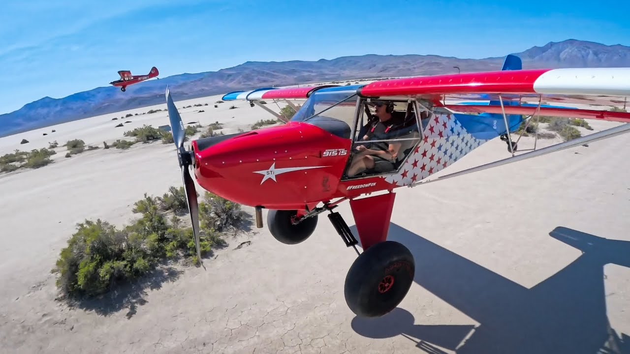 A Kitfox, a Husky, and a Cub fly into the desert&hellip;