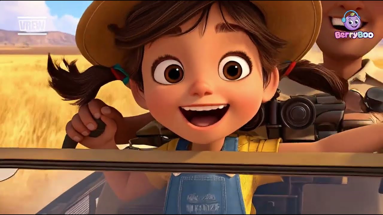 Safari de Animales 🦁🐘 Canción Infantil Divertida | BerryBoo