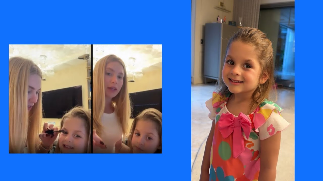 Virgínia Fonseca maquiando a Floflo 