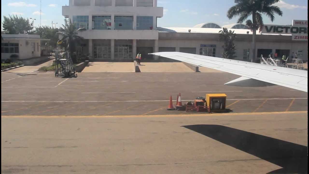 Landing at Victoria Falls International Airport, Zimbabwe, Africa