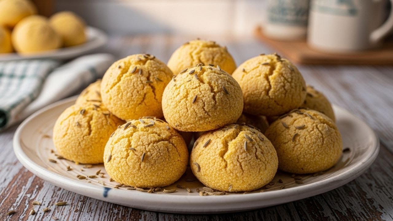 Broinha de Fubá com Erva-Doce que Derrete na Boca