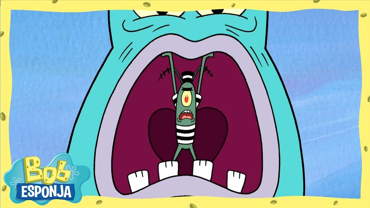 Plankton escapa da prisão! | Bob Esponja em Português