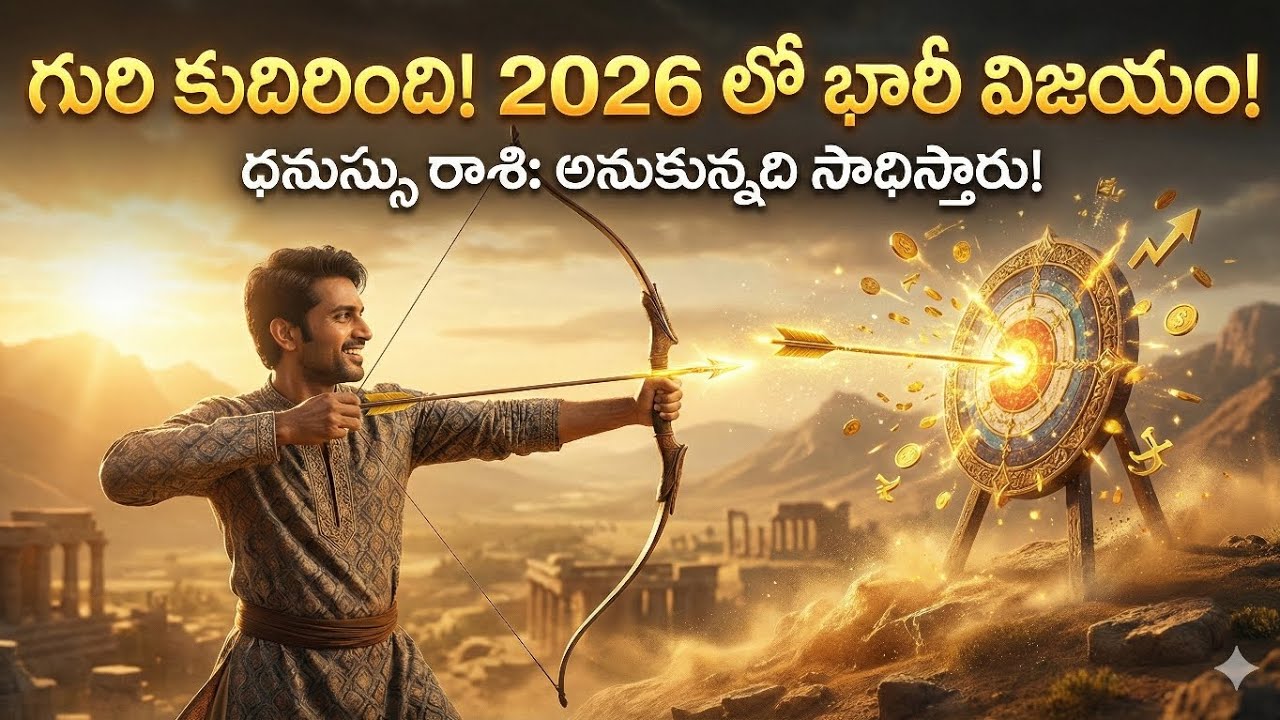 2026 ధనుస్సు రాశి: గురి కుదిరింది!  ఈ ఏడాది మీకు తిరుగులేదు, భారీ విజయం! |Dhanussu Rasi 2026  Telugu