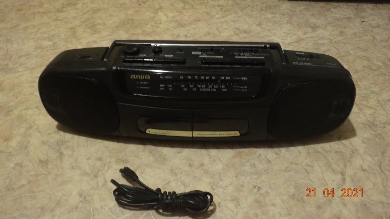Aiwa CS-W 320. Профилактика. Частичная окраска.