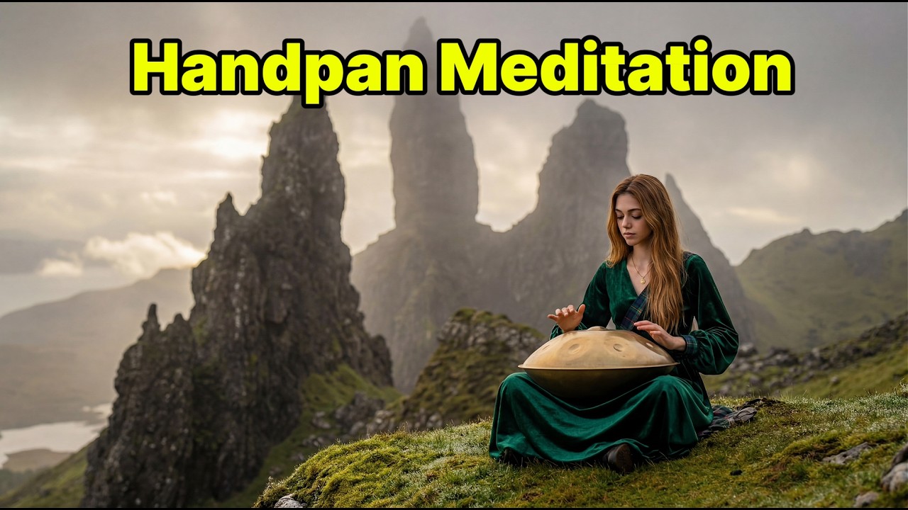 🏴 Celtic Deep Sleep & Calm | 1 Hour Handpan & Celtic Harp | Isle of Skye Scotland