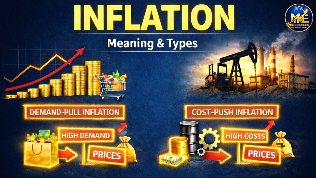 Why Prices Rise? Demand-Pull vs Cost-Push Inflation Explained | By Shubham Sir