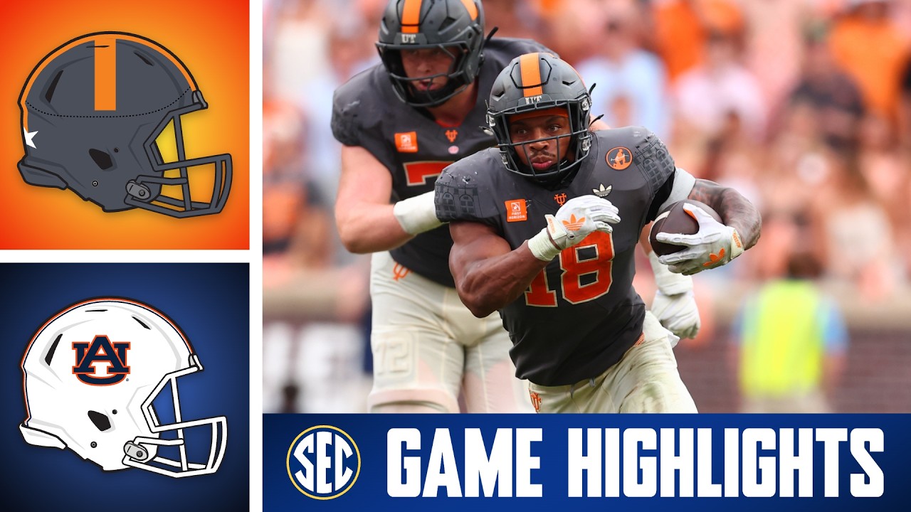 Auburn Tigers против Tennessee Volunteers | Лучшие моменты игры | SEC Football 2026