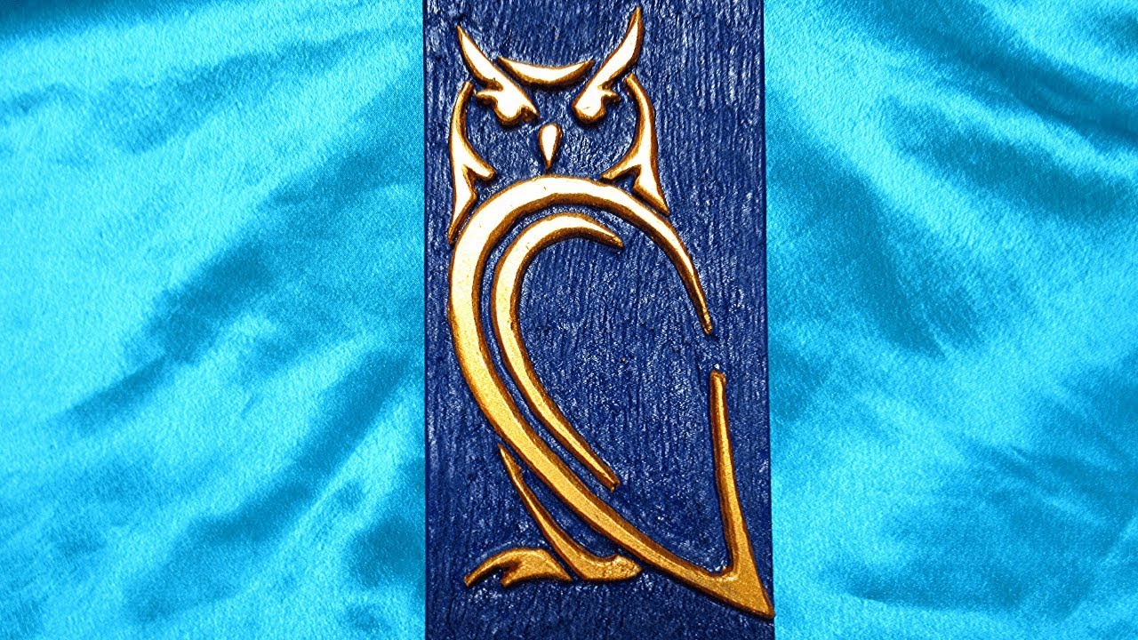 Wood carving | Carving an owl relief on MDF using a dremel rotary tool
